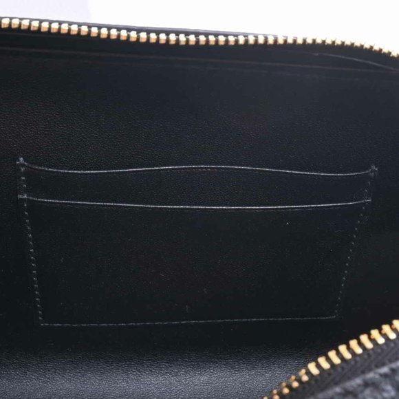 Christian Dior Canage Leather Caro Double Pouch Shoulder Bag Black Women's - Picture 10 of 10